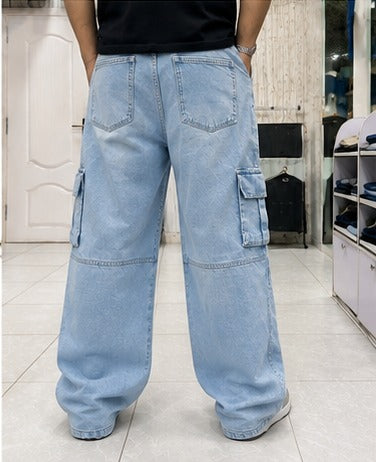 Cargo Denim - Gen Z Style (Light Blue)