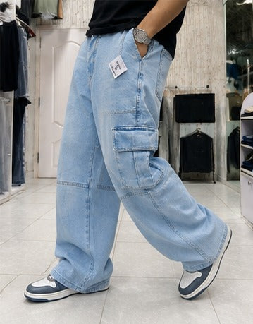 Cargo Denim - Gen Z Style (Light Blue)