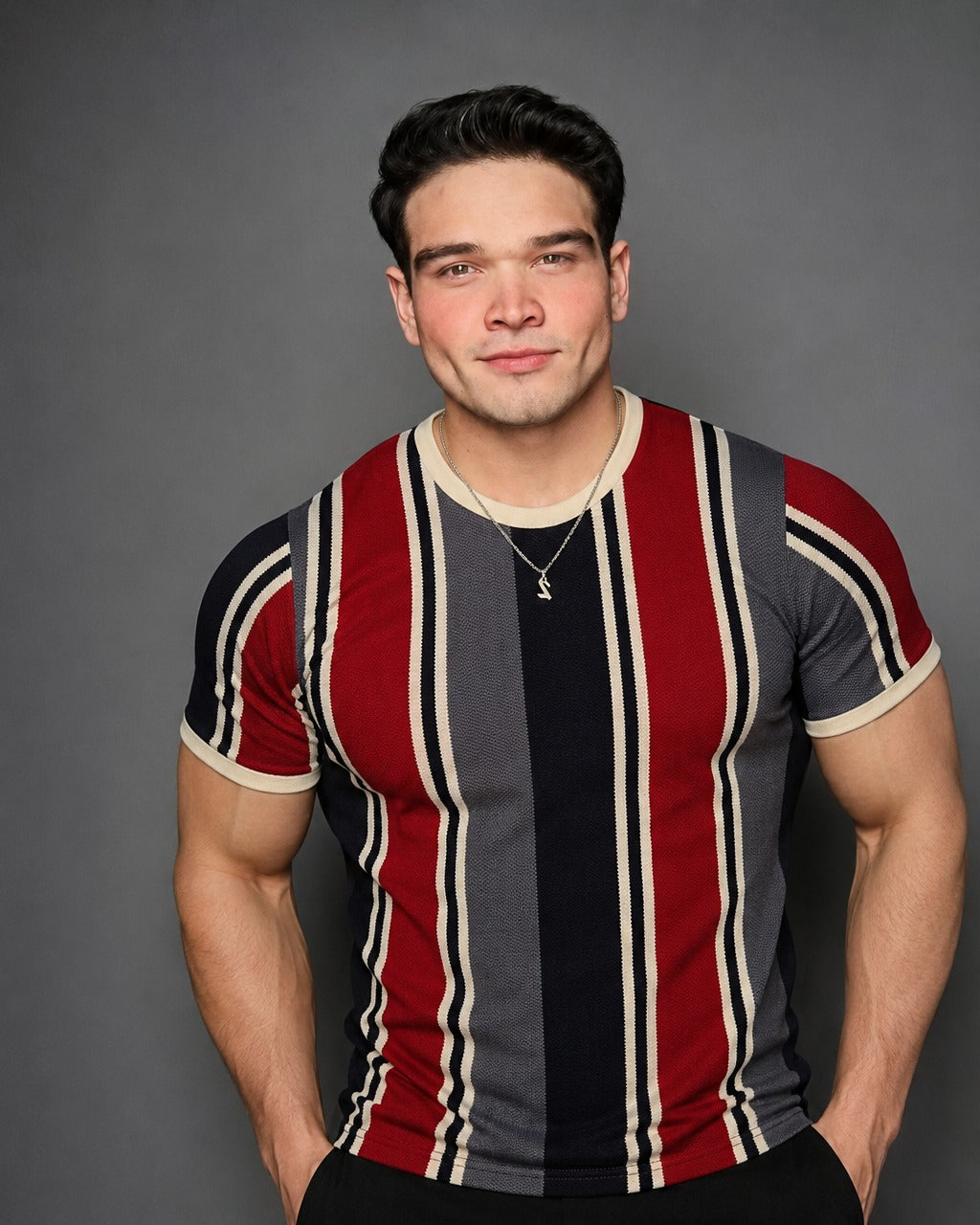 Old Money Tshirt Red Prominent